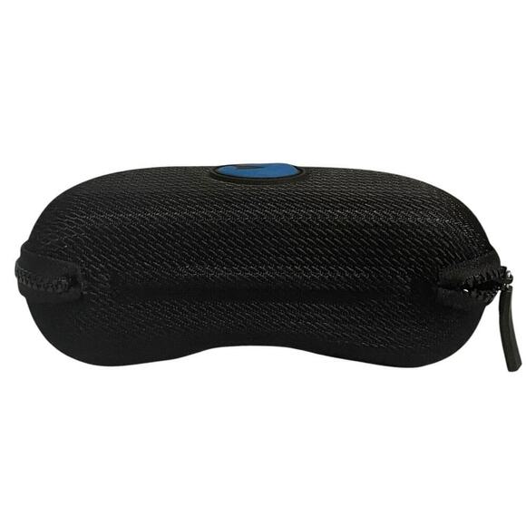Costa Clam Zip Closure Sunglasses Hard Case Black Blue Logo NEW - Picture 6 of 8